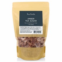 티포르테 엠버 티 슈가 케인 설탕 454g 2팩 Forte Amber Rock Sugar for Tea and Coffee Pure Cane Sugar Crystals
