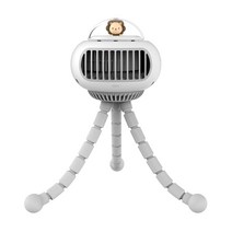 EKASN WY-1휴대 탁상용 충전식 USB 빅팬스탠드 선풍기 날개없는 선풍기, 하얀색