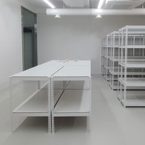 중량 작업대 무볼트조립 철제, 화이트 1200x400x900_2단
