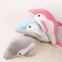 토이웍스 파스텔돌고래 귀여운 애착 모찌인형 100cm, 블루