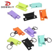 3DSWAY 4pcs 3D 프린터 부품 유리 Hotbed 플랫폼 클램프 다채로운 스테인레스 스틸 가열 침대 Ultimaker 빌드 플레이트 클립 End 3, 4pcs AG Kit C