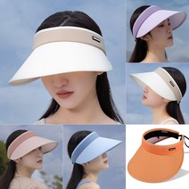 여성 모자 여름 썬캡 자외선차단 비치 골프 썬바이저 산책 햇빛가리개 모자 오래달리기 joyceshop
