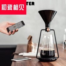 핸드드립 드리퍼 커피필터 라떼아트 초자 만남 고트스토리 스마트 3합 1 지나 스 핸드, 05 화이트(무앱 전자저울)