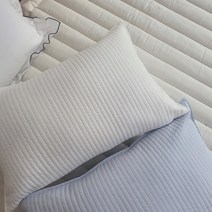 면줄누비 무지 베개커버 40x60 1+1