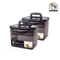 락앤락 숨쉬는 김치통 다크그레이 6L 2개 누름판 누름이, 단품