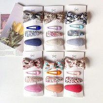 헤어핀 헤어악세사리 머리핀 플라워 4종세트 6color/정품리