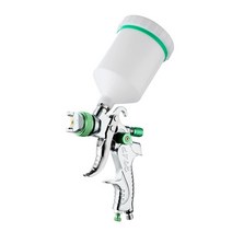 에어브러쉬 콤프레샤 세트 프라모델도색 HVLP 높은 분무 스프레이 건 600ml 컵 1.4Mm 2.0Mm 중력 에어 브러, 01 1.4mm Green, 01 1.4mm Green