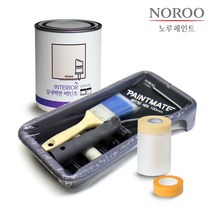 하우홈 노루 친환경 수성 페인트 벽면용1L 부자재세트, 아이보리 기본형 세트