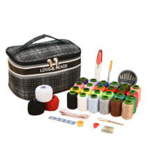 바느질함 264# 박스 가방 수납함 다소미얼 Z, 천 바느질 상자블랙 칸