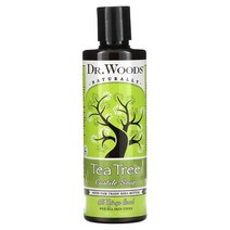 닥터우즈 Dr. Woods 공정 무역 시어 버터 함유 티트리 캐스틸 비누 236ml (8 fl oz), 4개
