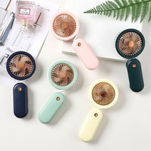 싱글 핸디 겸용 넥풍기/트위스트 목걸이 목풍기 저소음 넥밴드 휴대용 선풍기 여름 필수품, 네이비