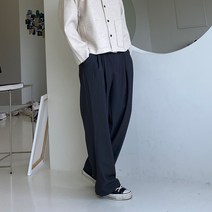 남자 감탄 배정남 인생 통큰 편한 핀턱 투핀턱 히든 밴딩 아메리칸 와이드 슬랙스