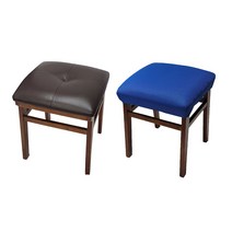 27 대우유통 화장대의자 원목 사각 화장대의자커버 자체제작, 8CM이내 매쉬 검정