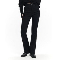 메종미네드 W FLARE JEGGINGS 데님 팬츠 바지 블랙