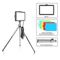 스튜디오조명 카메라 라이트 스탠드 비디오그래프 전문가용16cm RGB 필터 LED 사진 비디오 조명 패널 유부, 03 Panel light A
