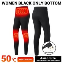 열선 재킷 오토바이 자켓 전기 USB 배터리 전원 가열 보온 속옷 세트 여성용 가을 겨울