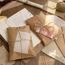 빈티지크라프트봉투-11X16cm 서류 편지 선물 초대장 러브레터