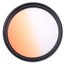 캐논 니콘 소니 카메라용 컬러풀 필터 그라데이션 풍경 49MM - 77MM, Orange_52mm