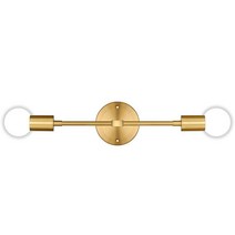 빈티지벽등 2-빛 벽 돌출 중반 세기 현대 램프 실내 조명 거울 복도 부엌 침실 거실 Ro, 03 gold_01 without bulb
