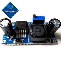 변환기 dc1PCS DC-DC 벅 컨버터 스텝 다운 모듈 LM2596 전원 공급 장치 출력 1.25V-30V 재고, 한개옵션0