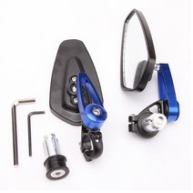 바이크 오토바이 자전거 사이드미러 거울 룸미러 혼다 호넷 600 cb125r msx 125 cb650r x adv 750 백미러 핸들 바 엔드 접이식 사이드 미러 228, 푸른