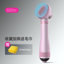 애완 동물 헤어 드라이어 브러싱 건조기 반려동물 털말리기 건조 업소용 그루밍 애견드라이기, B.  전력 600W - 원 키 제모