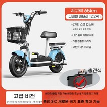 전동오토바이 전동스쿠터 48V 12Ah 출퇴근용 배달용 전기 장보기용 전동자전거, B