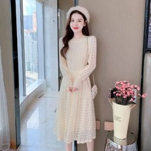 엄마돌원피스 엄마돌 롱 니트 뽀글이 빅사이즈 원피스 겨울 웨딩촬영 복장 크리스마스 연말 커플룩 복장