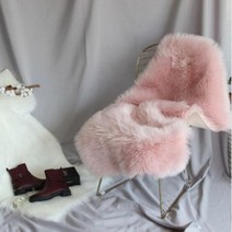 예쁜 원룸 겨울 러그 카페트 극세사 양모러그 정사각, 인조 양모 러그 정사각 화이트