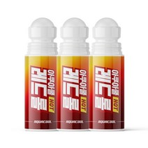 아쿠아쿨 레드 롤 100ml / 온열 히팅 리커버리 젤크림, 3개