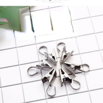 커튼 클립 후크 스테인레스 스틸 클립 버클 액세서리 강한 샤워 커튼 클립 하중 베어링 두꺼운 오래된 커튼 클립, 60