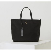헤지스 퍼피 로고 나일론 토트백 숄더백 미디움 블랙 [품절대란 기획특가]