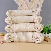 마크라메 물고기 그림 가방 카드 지갑 뜨기 나무 틀 키링 천연 면 트위스트 로프 면 코드 꼬기 문자열 공예 뜨개질 스마스 웨딩, 블랙 5mm 10미터