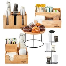 보라리빙 홈카페 커피머신 컵 홀더 베이커리 정리대, 09.정리대 리치 4구