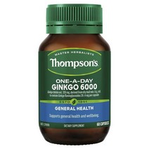Thompsons 톰슨 Ginkgo 징코(은행나무) 6000mg 캡슐 60정