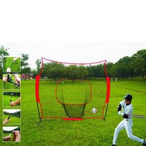 야구 그물망 연습네트 훈련망 소프트볼 타격 트레이닝, 프리스비 프레임 + 지우공게