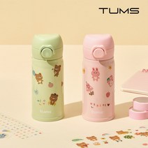 텀스 슈슈 텀블러 280ml+DIY 스티커 6종, 캔디핑크+DIY스티커6종