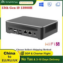 고사양 미니 PC 랩터 레이크 인텔 i9 13900H i7 13700H 14 코어 20 스레드 윈도우 11 PCIE40 게임용 데스크탑 컴퓨터 WiFi6 2 LAN 13 세대, 없음, 76.i51340P 1350P  32G DDR4 1TB