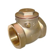 American Valve G31 1.9cm(3/4인치) 무연 황동 스윙 체크 밸브 Fip 스레드 엔드 1.9cm(3/4인치)