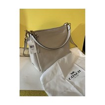 코치 가죽 Shay 지갑숄더백 초크 골드