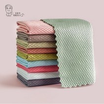 실크 유리닦이 행주 10P 물자국없는 극세사 주방용품, 10매, 1매