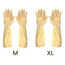 친환경 라텍스고무장갑 목이 긴 삶아쓰는 기린고무장갑 고리집게증정, XL(손큰여성용) 1켤레