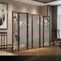 현대식 호텔 병풍 칸막이 고급진 병풍 파티션 인테리어 소품 거실 현대식 병풍, 로즈 레드 A-016