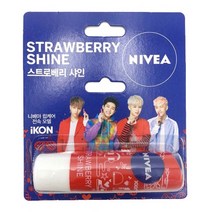 wn612 니베아 립케어 스트로베리 샤인 4.8g 1개, 단일 수량
