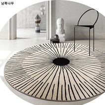 북유럽 럭셔리 원형 바구니 러그 거실 두꺼운 ins 러그 물세탁 크리에이티브 침실 침대 옆 러그 매트