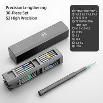 샤오미-다기능 스크루 드라이버 세트 44 in 1 S2 슬롯 정밀 스크루 드라이버 비트 모바일 노트북 유지 보수 도구 수공구, 1 건, 30 IN 1