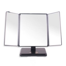 윈지커머스_221102 [WINZI_몰] 소품정리대 아크릴거울 거울 화장대용거울 장식용거울, ST-7014 삼면거울(중), JMOC_단일옵션, 쿠팡도매몬 본상품선택