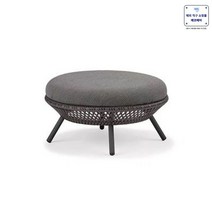 인테리어 카페 라탄의자 북유럽 1인용 야외 디자인 에그 체어 원목 스툴 인조 파티 매장, 풋흑연색(지름 60cm)