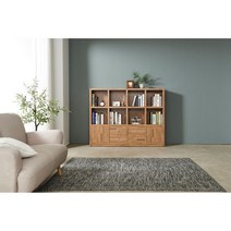 [유앤미가구] 3단 낮은 책장 서랍형/일반형 1600 1200 800 서재방 아이방 홈오피스 책장, 서랍형, 멀바우1600