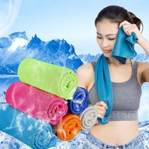 아이스 습식 스포츠 수영 타올 쿨타울 쿨수건, 그레이